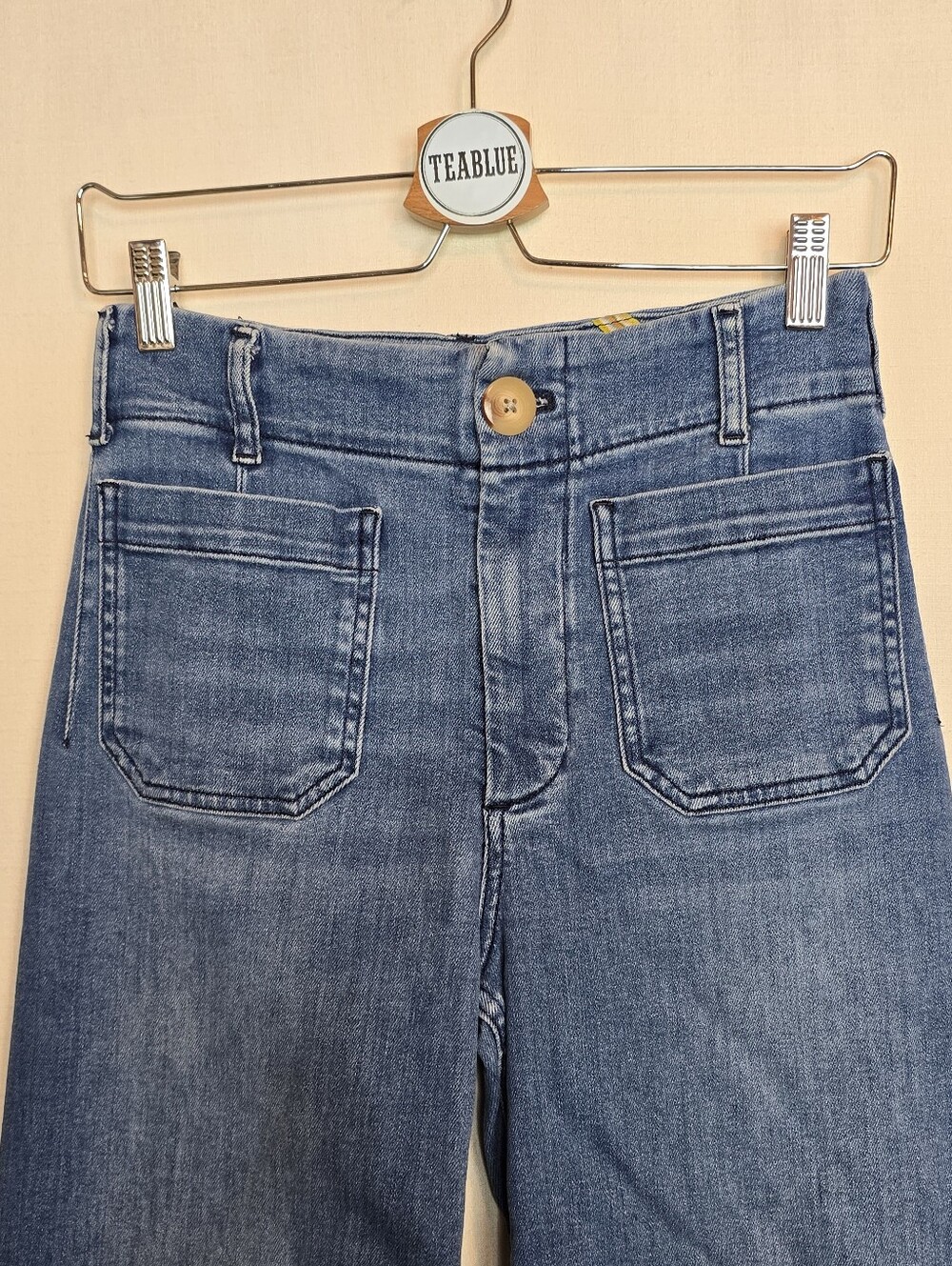 Maeve The Colette Crop High-Rise Wide-Leg Jean 26 Anthropologie Denim - Picture 8 of 13